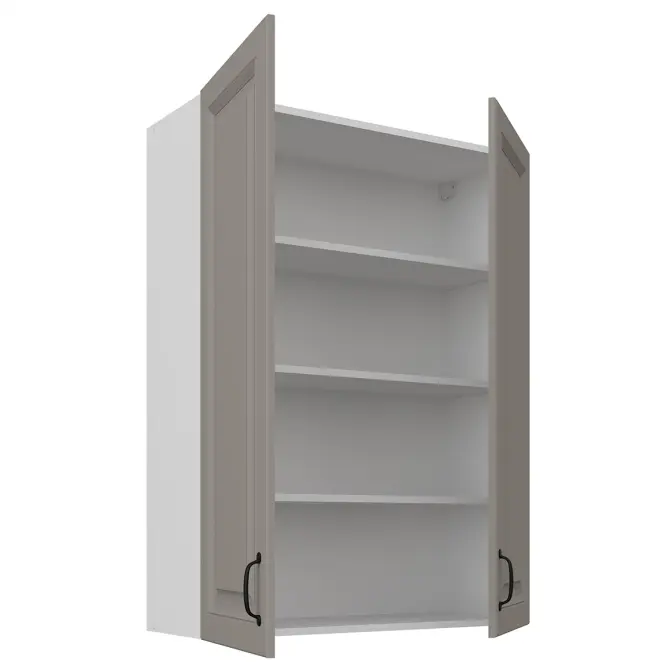 Konyhaszekrény Stilo claygrey/fehér 80G-108 2F,2