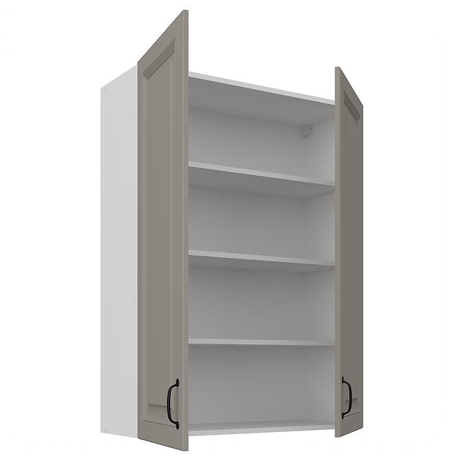 Konyhaszekrény Stilo claygrey/fehér 80G-108 2F,2