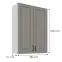 Konyhaszekrény Stilo claygrey/fehér 80G-108 2F,3