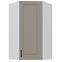 Konyhaszekrény Stilo claygrey/fehér 60x60 GN-108 1F (45°)