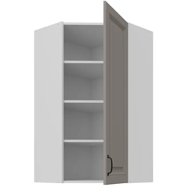 Konyhaszekrény Stilo claygrey/fehér 60x60 GN-108 1F (45°),2