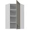 Konyhaszekrény Stilo claygrey/fehér 60x60 GN-108 1F (45°),2