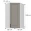 Konyhaszekrény Stilo claygrey/fehér 60x60 GN-108 1F (45°),3