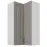 Konyhaszekrény Stilo claygrey/fehér 60x60 GN-108 2F (90°)