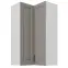 Konyhaszekrény Stilo claygrey/fehér 60x60 GN-108 2F (90°)