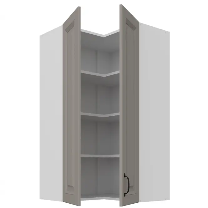 Konyhaszekrény Stilo claygrey/fehér 60x60 GN-108 2F (90°),2
