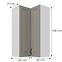 Konyhaszekrény Stilo claygrey/fehér 60x60 GN-108 2F (90°),3