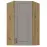 Konyhaszekrény Stilo claygrey/artisan 60x60 GN-108 1F (45°)