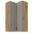 Konyhaszekrény Stilo claygrey/artisan 60x60 GN-108 2F (90°)