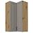 Konyhaszekrény Stilo claygrey/artisan 60x60 GN-108 2F (90°)