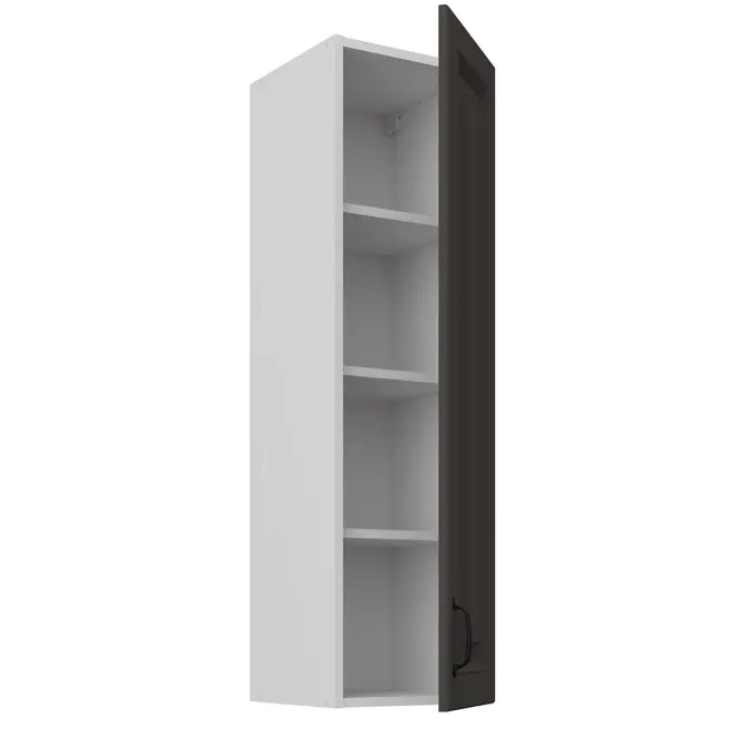 Konyhaszekrény Stilo grafit matt/fehér 30G-108 1F,2