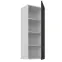 Konyhaszekrény Stilo grafit matt/fehér 40G-108 1F,2