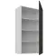 Konyhaszekrény Stilo grafit matt/fehér 60G-108 1F,2