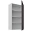 Konyhaszekrény Stilo grafit matt/fehér 60G-108 1F,2