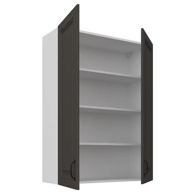 Konyhaszekrény Stilo grafit matt/fehér 80G-108 2F