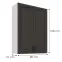 Konyhaszekrény Stilo grafit matt/fehér 80G-108 2F,3