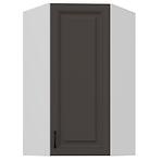 Konyhaszekrény Stilo grafit matt/fehér 60x60 GN-108 1F (45°)