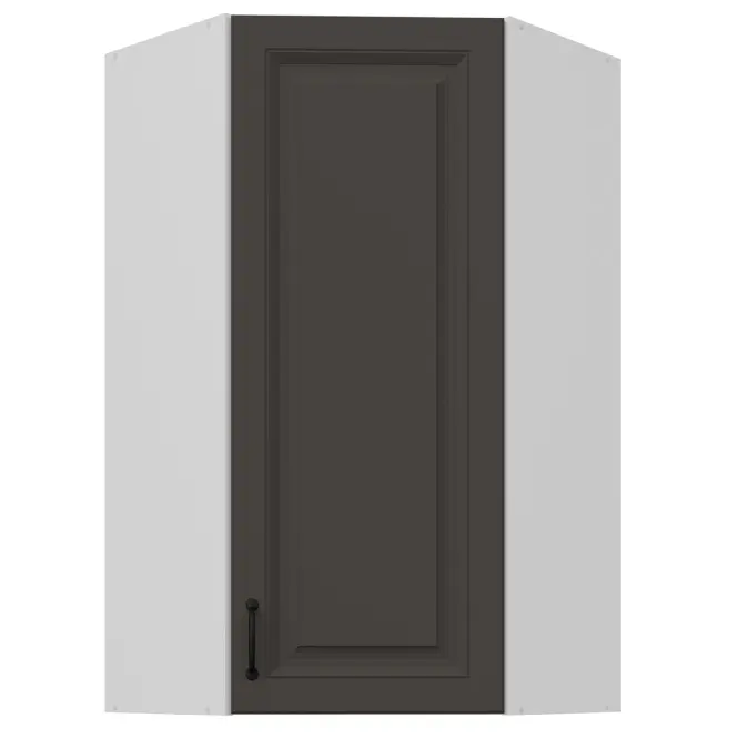 Konyhaszekrény Stilo grafit matt/fehér 60x60 GN-108 1F (45°)