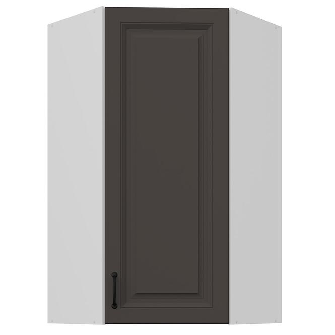 Konyhaszekrény Stilo grafit matt/fehér 60x60 GN-108 1F (45°)