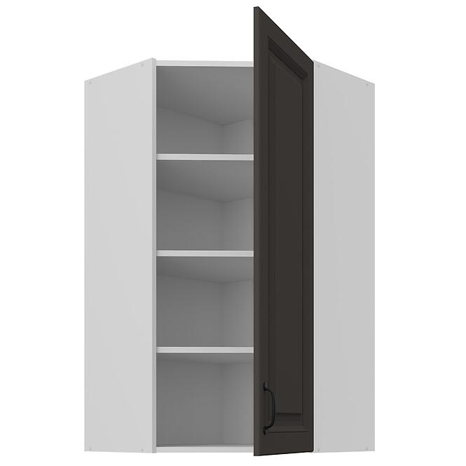 Konyhaszekrény Stilo grafit matt/fehér 60x60 GN-108 1F (45°)