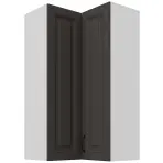 Konyhaszekrény Stilo grafit matt/fehér 60x60 GN-108 2F (90°)