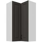 Konyhaszekrény Stilo grafit matt/fehér 60x60 GN-108 2F (90°)