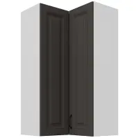 Konyhaszekrény Stilo grafit matt/fehér 60x60 GN-108 2F (90°)