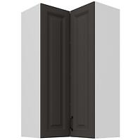 Konyhaszekrény Stilo grafit matt/fehér 60x60 GN-108 2F (90°)