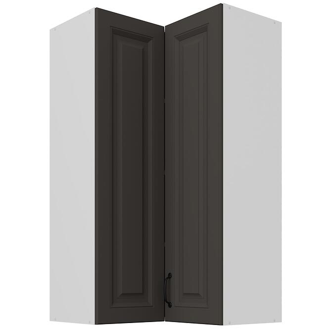 Konyhaszekrény Stilo grafit matt/fehér 60x60 GN-108 2F (90°)