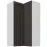 Konyhaszekrény Stilo grafit matt/fehér 60x60 GN-108 2F (90°)