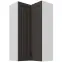 Konyhaszekrény Stilo grafit matt/fehér 60x60 GN-108 2F (90°)