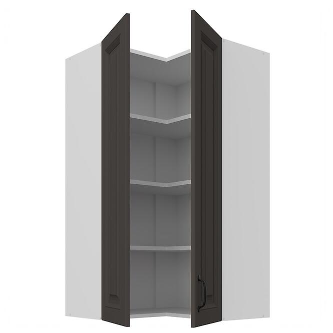 Konyhaszekrény Stilo grafit matt/fehér 60x60 GN-108 2F (90°)
