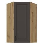 Konyhaszekrény Stilo grafit matt/artisan 60x60 GN-108 1F (45°)