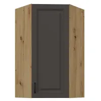 Konyhaszekrény Stilo grafit matt/artisan 60x60 GN-108 1F (45°)
