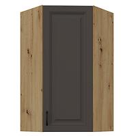 Konyhaszekrény Stilo grafit matt/artisan 60x60 GN-108 1F (45°)