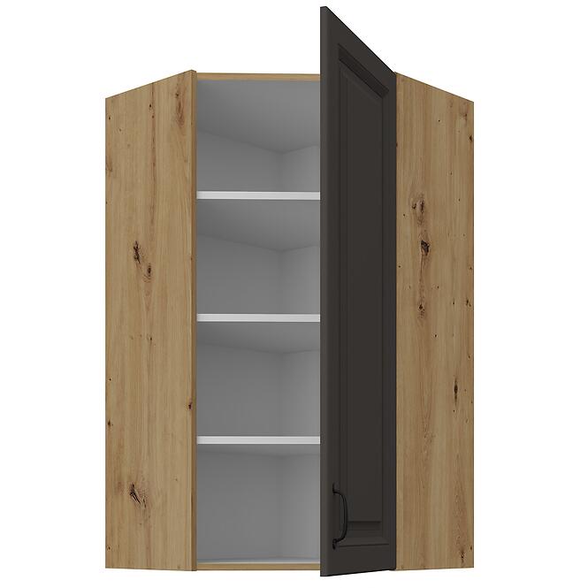 Konyhaszekrény Stilo grafit matt/artisan 60x60 GN-108 1F (45°),2