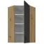 Konyhaszekrény Stilo grafit matt/artisan 60x60 GN-108 1F (45°),2