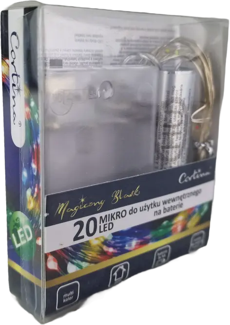 Karácsonyi fények LED 20l druciki lezki na baterie 4/19/nik/m,3