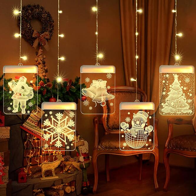 Fényfüggöny LED 22l 5 szt. Na baterie,2