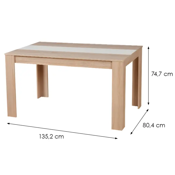 Asztal Domus 135x80 sonoma 11014771