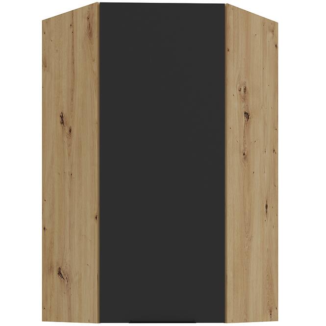 Konyhaszekrény Aria-Bl/Ar Anti Fingerprint 60x60 Gn-108 1f (45°)