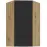 Konyhaszekrény Aria-Bl/Ar Anti Fingerprint 60x60 Gn-108 1f (45°)