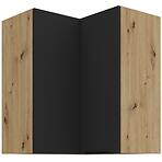 Konyhaszekrény Aria-Bl/Ar Anti Fingerprint 60x60 Gn-72 2f (90°)