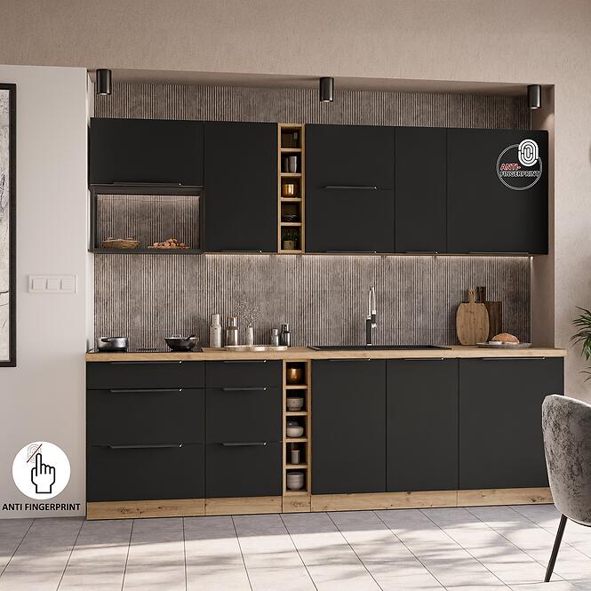 Konyhaszekrény Aria-Bl/Ar Anti Fingerprint 30g-108 1f,9