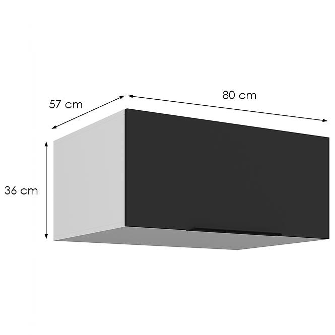 Konyhaszekrény Aria-Bl/Wh Anti Fingerprint 80 Nagu-36 1f