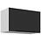 Konyhaszekrény Aria-Bl/Wh Anti Fingerprint 60gu-36 1f
