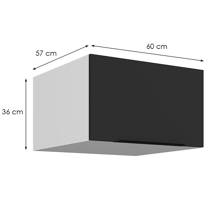 Konyhaszekrény Aria-Bl/Wh Anti Fingerprint 60 Nagu-36 1f,2