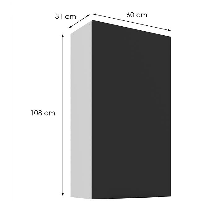 Konyhaszekrény Aria-Bl/Wh Anti Fingerprint 60g-108 1f,2