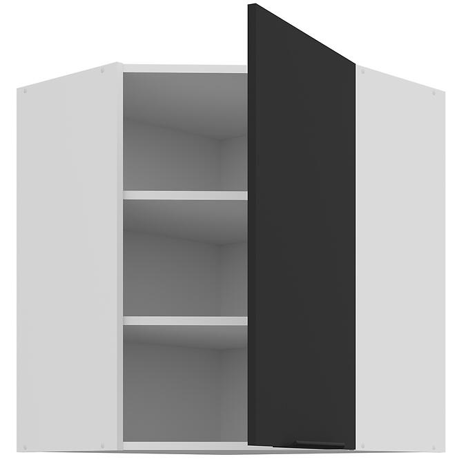 Konyhaszekrény Aria-Bl/Wh Anti Fingerprint 60x60 Gn-72 1f (45°)