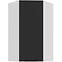 Konyhaszekrény Aria-Bl/Wh Anti Fingerprint 60x60 Gn-108 1f (45°)